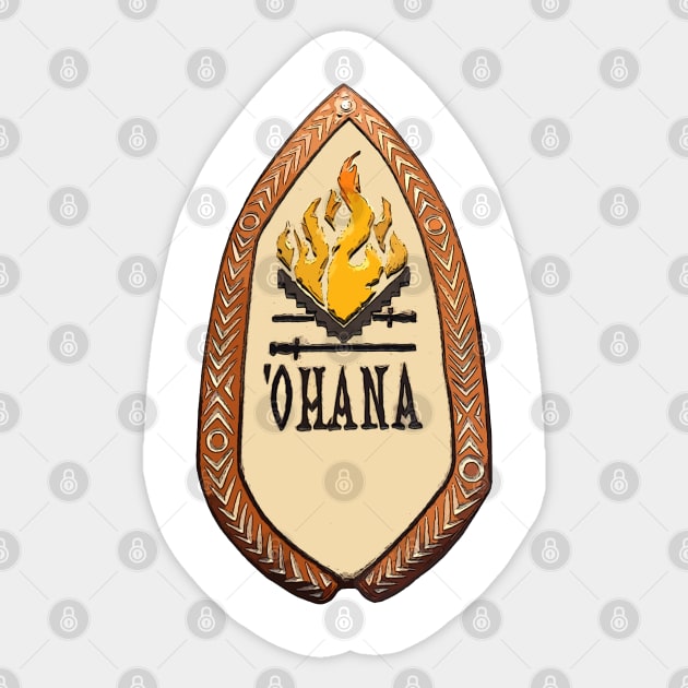 Ohana Restaurant Sign Sticker by Tomorrowland Arcade